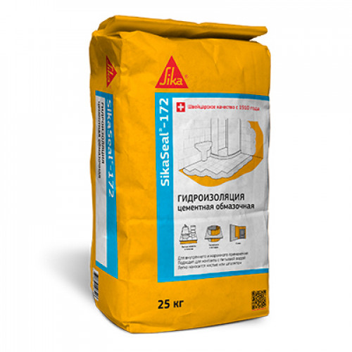 Гидроизоляция цементная Sika Seal 172 тонкослойная 25 кг